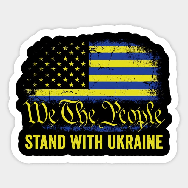 I Stand With Ukraine We The Poeple Sticker by Hawenog